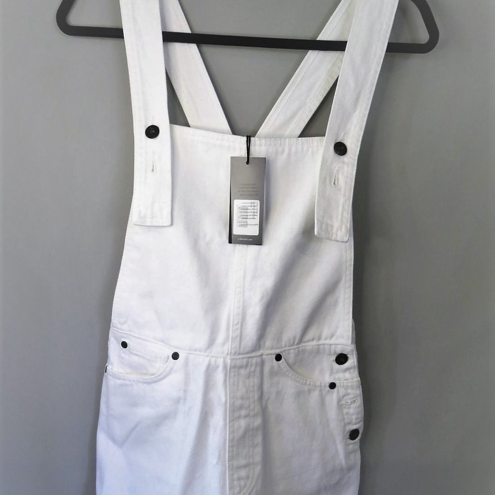 SIR the label - classic white denim overalls size 0 nwts. - Picture 2 of 6